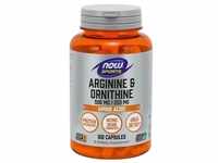 Now Foods Arginine & Ornithine 500/250mg (100 Kapseln)