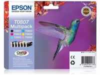 Epson C13T08074010, Epson Tinten C13T08074010 Multipack T0807 6-farbig, 6 Stück
