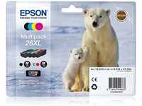 Epson C13T26364010, Epson Tinten C13T26364010 26XL 4-farbig, 4 Stück (1 x 8,7ml BK +