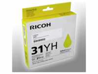 Ricoh 405704, Ricoh Gel Cartridge GC-31YH 405704 yellow OEM 4.000 A4-Seiten