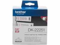 Brother DK22251, Brother PT Etiketten DK22251 rot/schwarz auf weiss 62mm x 15,24m