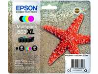Epson C13T03A640, Epson Tinten C13T03A640 603XL 4-farbig, 4 Stück (1 x 8,9ml BK + 3