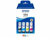 Epson C13T00P640, Epson Tinten C13T00P640 104 4-farbig, 4 Stück