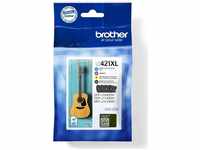Brother LC-421XLVAL, Brother Tinten LC-421XLVAL Multipack 4-farbig, 4 Stück 500