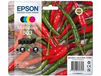 Epson C13T09Q64010, Epson Tinten C13T09Q64010 503 4-farbig, 4 Stück (1 x 4,6ml BK +
