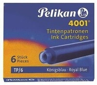 Pelikan Tintenpatrone 4001 TP/6 301184 blauschwarz 6 St./Pack. 313007290