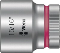 Wera Steckschl&uuml;sseleinsatz 8790 HMC Au&szlig;en-6-kant SW15/16Zoll L.37mm