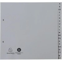 Exacompta Register 1723B 2/3 A4 PP A-Z grau 121003680