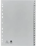Exacompta Register 1720B DIN A4 20tlg A-Z PP grau 121001780