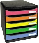 Exacompta Schubladenbox BIG-BOX PLUS 309798D 5Sch&uuml;be farbig 127023292