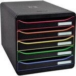 Exacompta Schubladenbox BIG-BOX PLUS 309914D 5Sch&uuml;be harlekin/sw 127023192