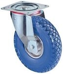 Bs Rollen Lenkrolle D.260mm Trgf.160kg m.Platte Radk&ouml;rper STA PU blau
