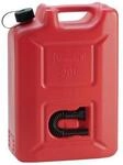 H&Uuml;nersdorff Kraftstoffkanister PROFI 20l rot HDPE L350xB165xH495mm h&uuml;nersdorff