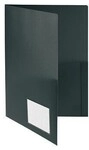 Foldersys Brosch&uuml;renmappe 10008-30 DIN A4 PP Klarsichttasche schwarz 125244390