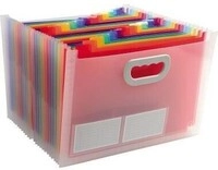Exacompta Dokumenttasche CRYSTAL 55198E Griff 24F&auml;cher PP 125248492