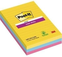 Post-it Haftnotiz Super Sticky 4690-3SS-CARN 101x152mm lin. 3St. 111214799