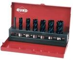 Ruko Kernbohrersatz 7tlg.D.12-14-16-18-20-22mm HSS TiAlN Schnitt-T.30mm Weldon