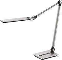 Hansa Schreibtischleuchte Wave silber geb.H.max.760mm Standfu&szlig; m.LED