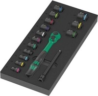 Wera Werkzeugmodul 9724 16-tlg.Schaumstoff,2farbig