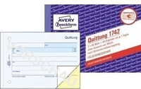 Avery Zweckform Quittung 1742 Kleinunternehmer DIN A6 SD 2x40 Bl 114025000