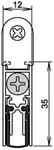 Athmer T&uuml;rdichtung Doppeldicht&reg; M-12/35 1-392 1-s.L.958mm Alu.silberf.HLT