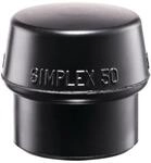 Halder Schonhammerkopf SIMPLEX Kopf-&Oslash; 80mm Gum.schwarz mittelh. 3202.080