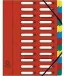 Exacompta Ordnungsmappe Harmonika 55245E DIN A4 24F&auml;cher rot 127612530