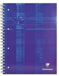 Clairefontaine Spiralnotizblock 82123C DIN A4 90g 80Bl. kar wei&szlig; 112142000
