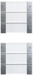 Gira Wippenset 6-fach alu 213626