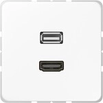 Jung Multimediadose HDMI + USB MA CD 1163 WW MACD1163WW