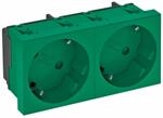 OBO Bettermann Steckdose 33 Grad, 2-fach STD-D3S MZGN2 6120107
