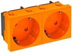 OBO Bettermann Steckdose 33 Grad, 2-fach STD-D3S ROR2 6120105
