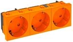 OBO Bettermann Steckdose 33 Grad, 3-fach STD-D3S ROR3 6120125