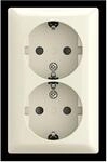 Busch-Jaeger SCHUKO Doppelsteckdose AP 202 EAPBJ-522 2TKA00005532