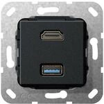 Gira UP Tragring HDMI und USB A 567810