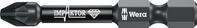 Wera Bit 855/4 IMP DC PZD3 L.50mm 1/4 Zoll E6,3 Impaktor,DC Box m.5 Bits