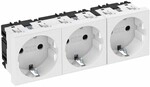 OBO Bettermann Steckdose 0 Grad, 3-fach STD-D0 RW3 6120042