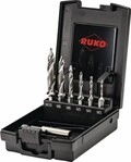 Ruko Kombigewindebohrer-Bit-Satz ULTIMATECUT FS M3-M10 7-tlg.HSS Ku.-Kass.