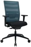 Topstar B&uuml;rodrehstuhl m.Synchr.-Techn.schwarz/petrol 420-540mm PA20OMP0CX6