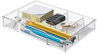 Leitz Schubladeneinsatz 52150002 16,7x24,7x3,5cm 4F&auml;cher PS glasklar 127212100