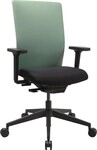 Topstar B&uuml;rodrehstuhl Synchr.-M.schwarz/mintgr&uuml;n 420-540mm m.Lehnen Trgf.110kg