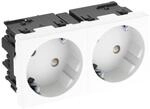 OBO Bettermann Steckdose 33 Grad, 2-fach STD-D3SC RW2 6120483
