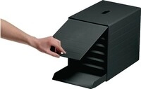 Durable Schubladenbox 7 Schubl.m.versenkbarer Frontklappe anth.H322xB250xT365mm
