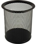 Helit Stiftek&ouml;cher Mesh H2518195 9x10cm rund 1Fach Metall schwarz 170220290