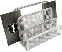 Helit Briefst&auml;nder Mesh H2518300 14x7x9,7cm 3F&auml;cher Metall silber 170220195