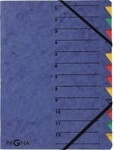 Pagna Ordnungsmappe EASY 24131-02 DIN A4 12F&auml;cher Pressspan blau 127611550