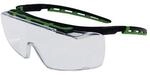 Pro Fit Schutzbrille Kubik EN 166 EN 170 B&uuml;gel schwarz/gr&uuml;n,Scheibe klar PC