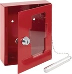 Burg-w&Auml;chter Notschl&uuml;sselbox EMG 6165 H150xB120,00xT48mm rot Stal Anz.Hak.1