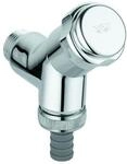 Grohe WAS-Anschlussventil 41010 DN15 Schr&auml;gsitz Design-Griff mit RV chrom