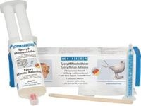 12 Stk. Weicon Epoxyd-Minutenkleber Kleber/Mischd&uuml;se/Holzspatel/Handschuhe